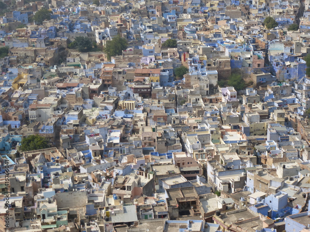 Colorful houses of Jodhpur, the 