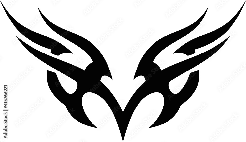 Vector symbol, ornament, tattoo. beautiful vector illustration. Drawings on the body, ancient symbols. Vector symbol, ornament, tattoo. beautiful vector illustration. Drawings on the body, ancient symbols.
