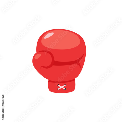 Boxing glove icon flat design vector illustration