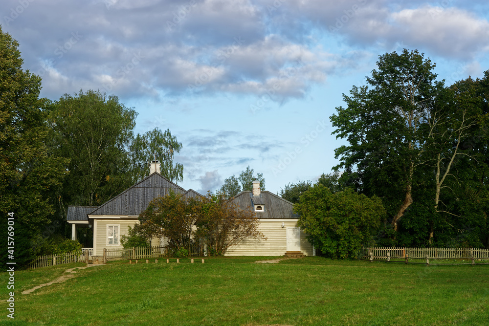 House in the village. House in the village.