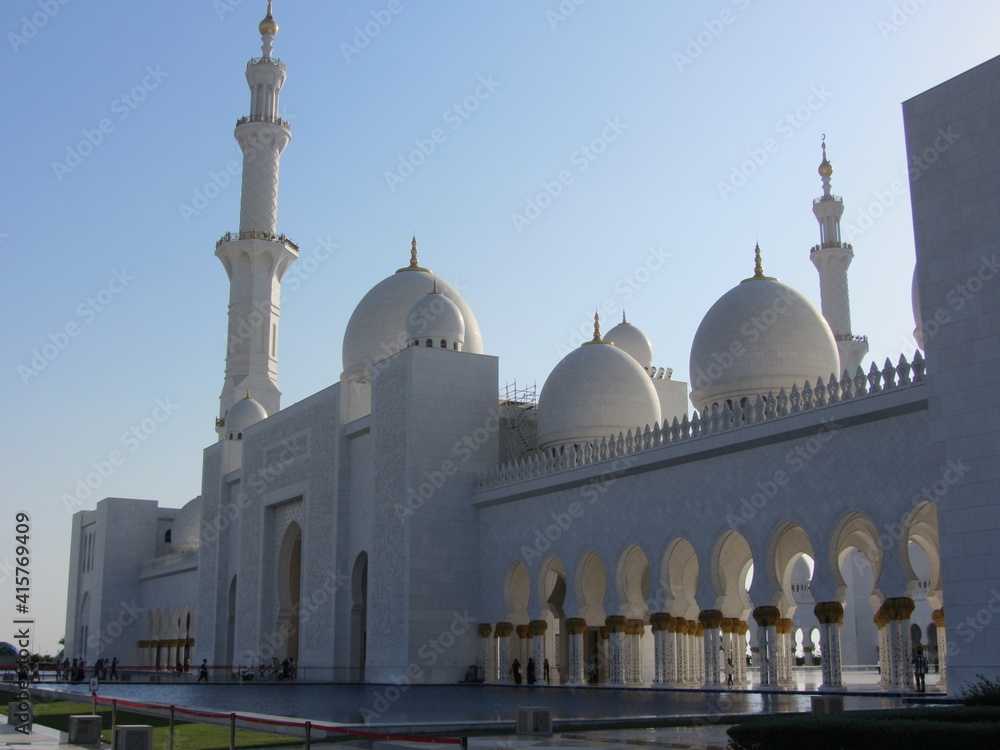Sheikh Zayed Grand Mosque located in Abu Dhabi