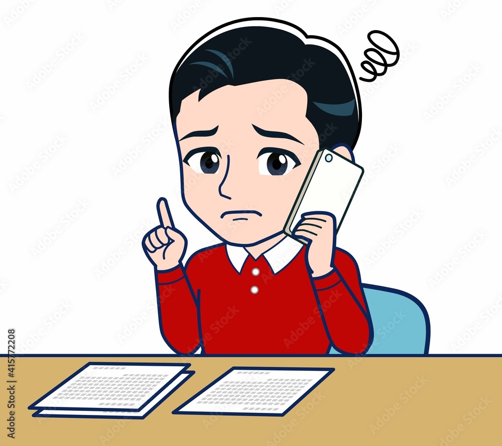 赤い長袖を着た若い男性 赤い長袖を着た若い男性