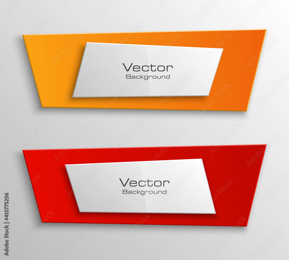 Design shape Origami vector banner Design shape Origami vector banner