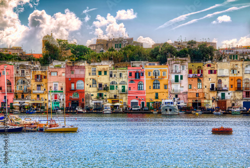 From Marina Grande, Procida, Bay of Naples, Italy