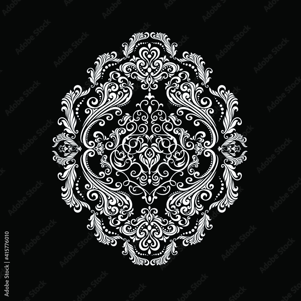 Oriental vector damask patterns for greeting cards and wedding invitations Oriental vector damask patterns for greeting cards and wedding invitations
