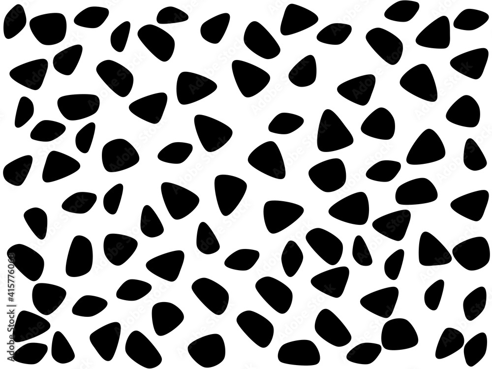 Chaotic spots on a white background, stones or pebbles Chaotic spots on a white background, stones or pebbles
