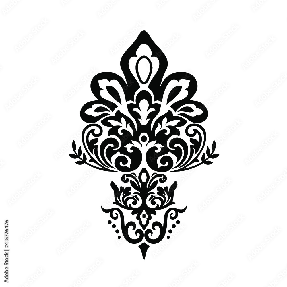 Oriental vector damask patterns for greeting cards and wedding invitations Oriental vector damask patterns for greeting cards and wedding invitations