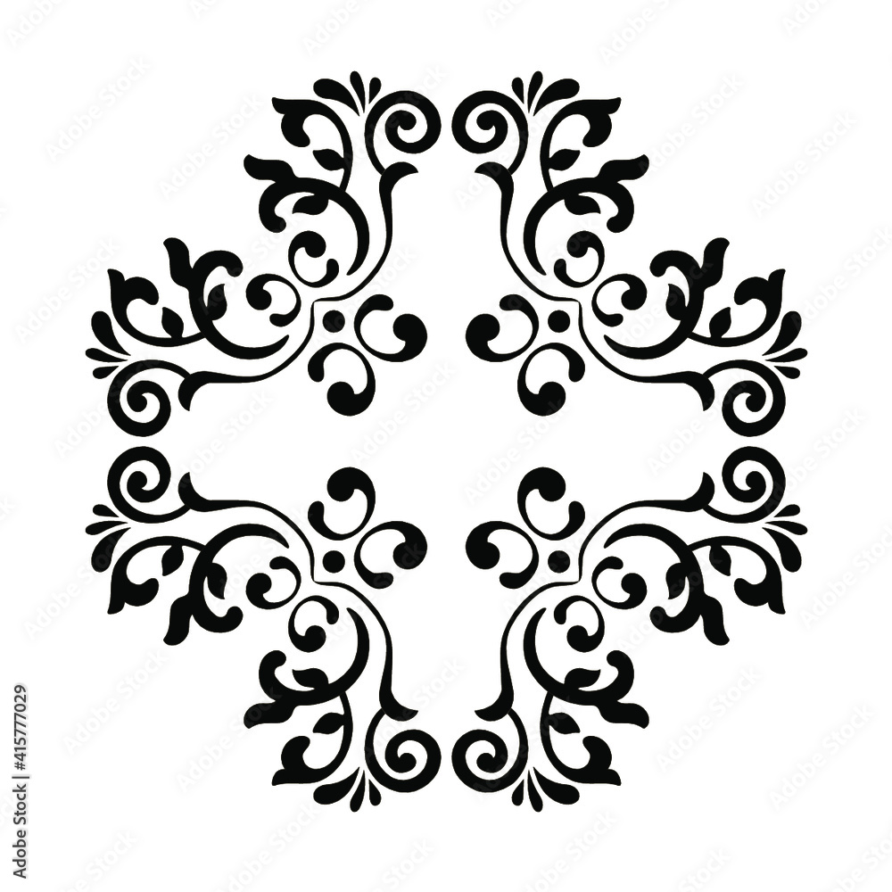 Oriental vector damask patterns for greeting cards and wedding invitations Oriental vector damask patterns for greeting cards and wedding invitations