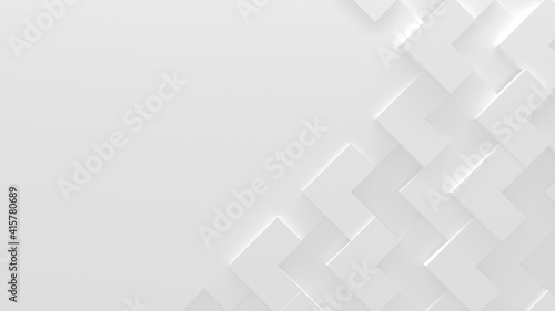 White Abstract Background With Copy Space (3D Illustration)