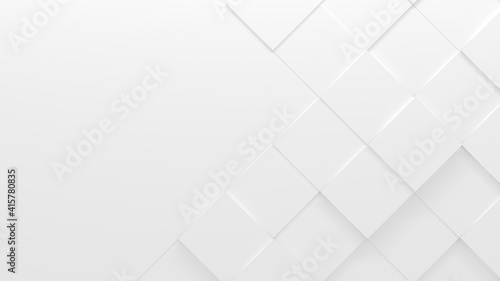 White Tiled Business Style Background (3D Illustration)