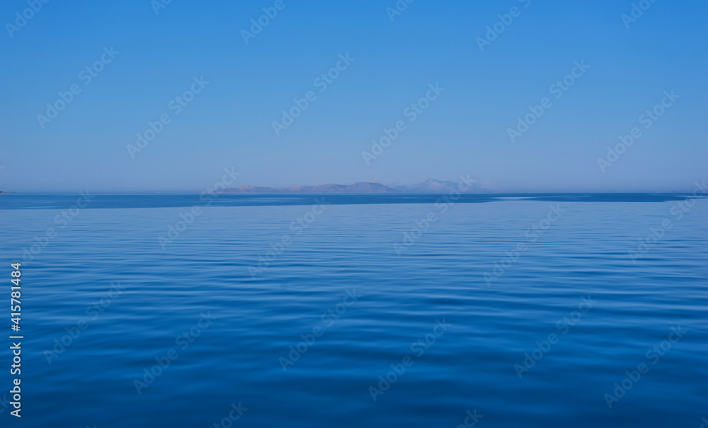 The Turkish coastline near Bodrum from the Kos ferry The Turkish coastline near Bodrum from the Kos ferry