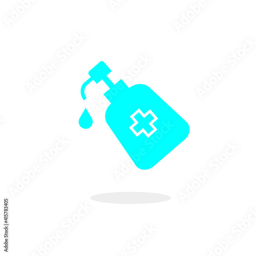 Disinfection. Hand sanitizer bottle icon,
