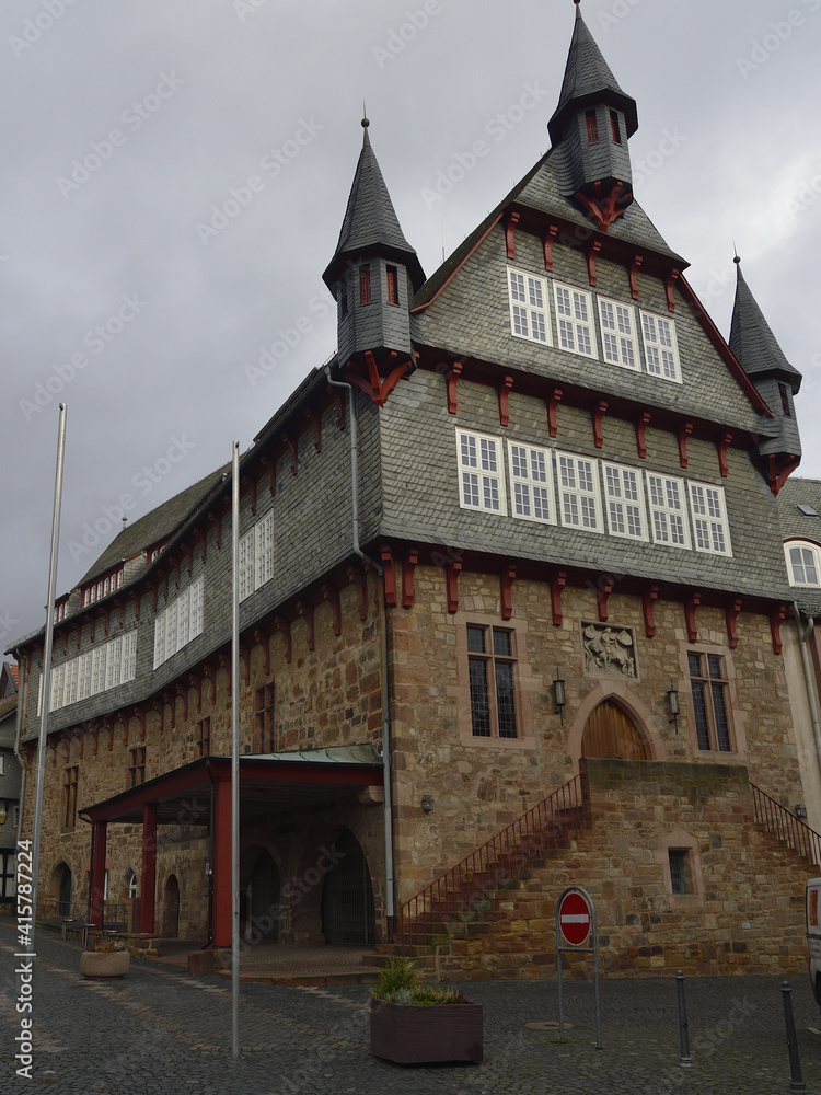 Fritzlar, Germany, townhall, historic old town
