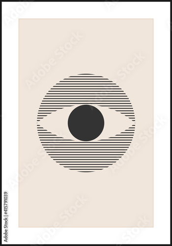 Trendy abstract creative minimalist artistic hand drawn composition