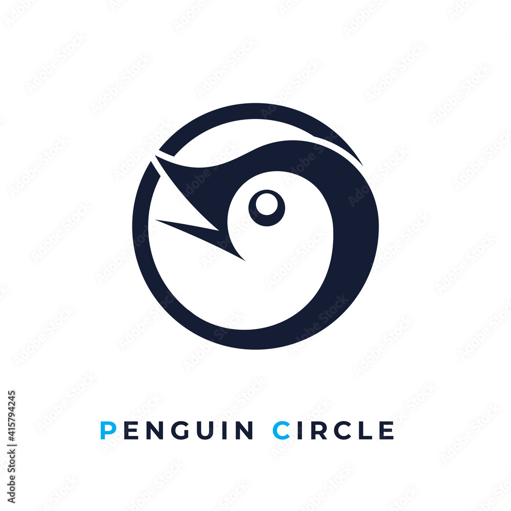 Obraz premium penguin circle