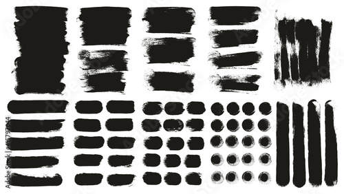 Round Sponge Thick Artist Brush Long Background & Straight Lines Mix High Detail Abstract Vector Background Ultra Mix Set 