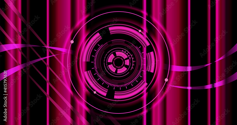 サイバー系模様の壁紙 ピンク Stock Vector Adobe Stock