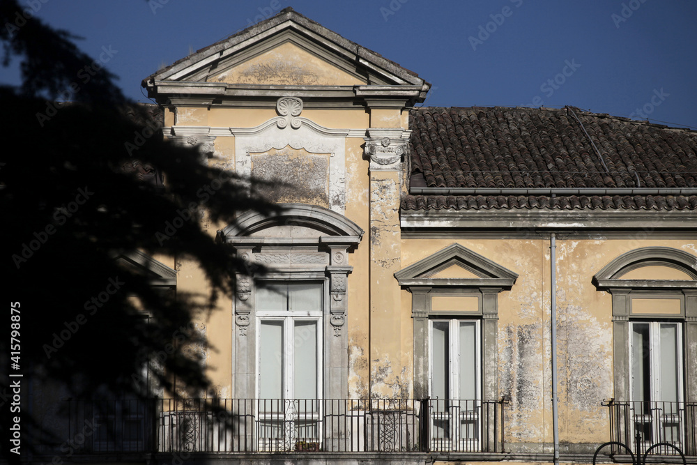 Victor Hugo house in Avellino, Campania, Italy. First Victor Hugo house