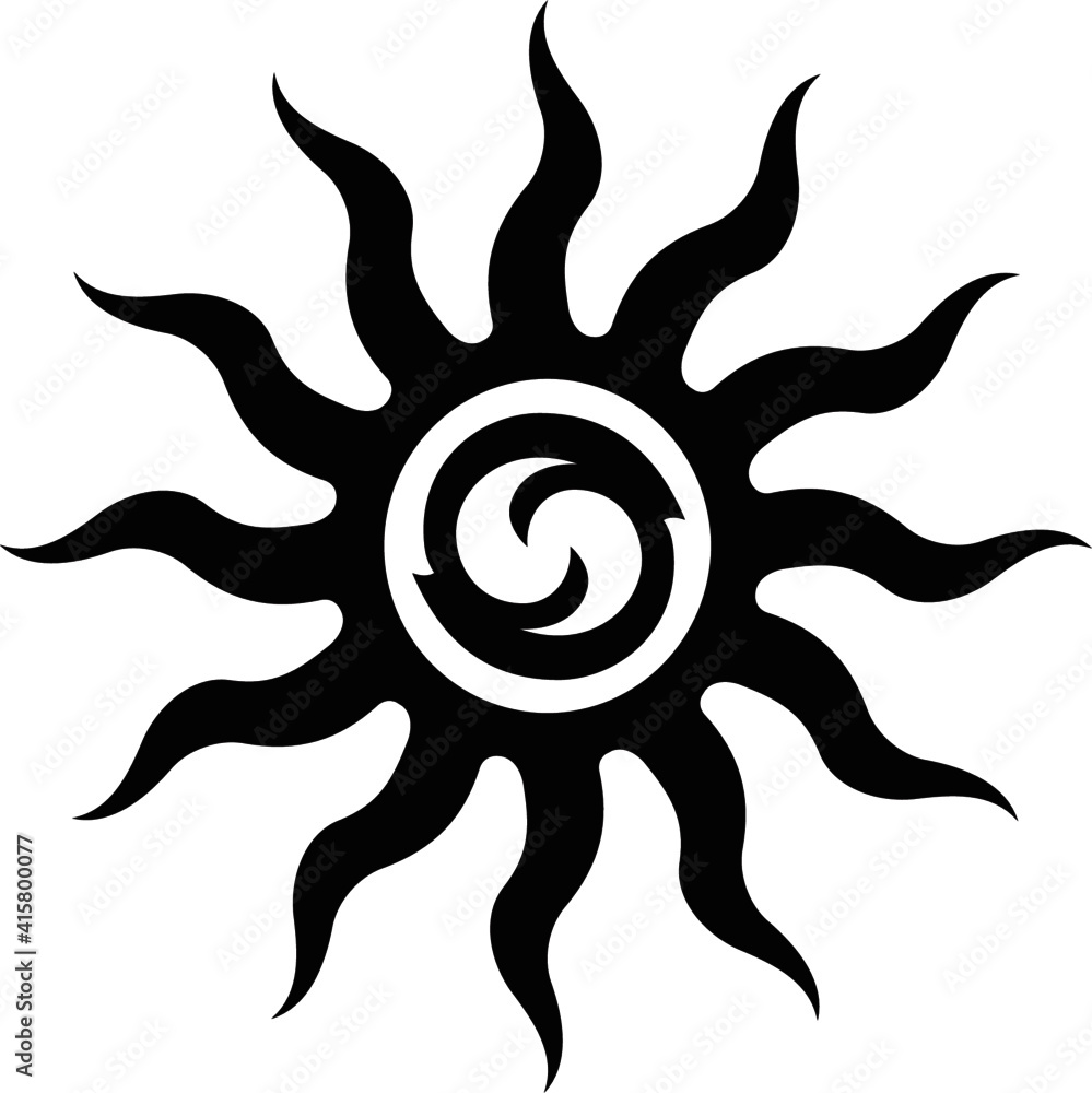 Vector symbol, ornament, tattoo. beautiful vector illustration. Drawings on the body, ancient symbols.