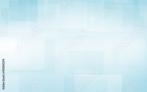 Abstract blue white and gray polygon square pattern gradient background. with space for concept design Technology and modern. 3d render illustration.