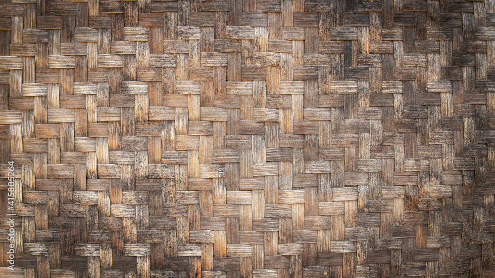 Thai handcraft of bamboo weave pattern Thai handcraft of bamboo weave pattern