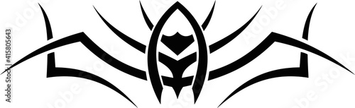 Vector symbol, ornament, tattoo. beautiful vector illustration. Drawings on the body, ancient symbols.