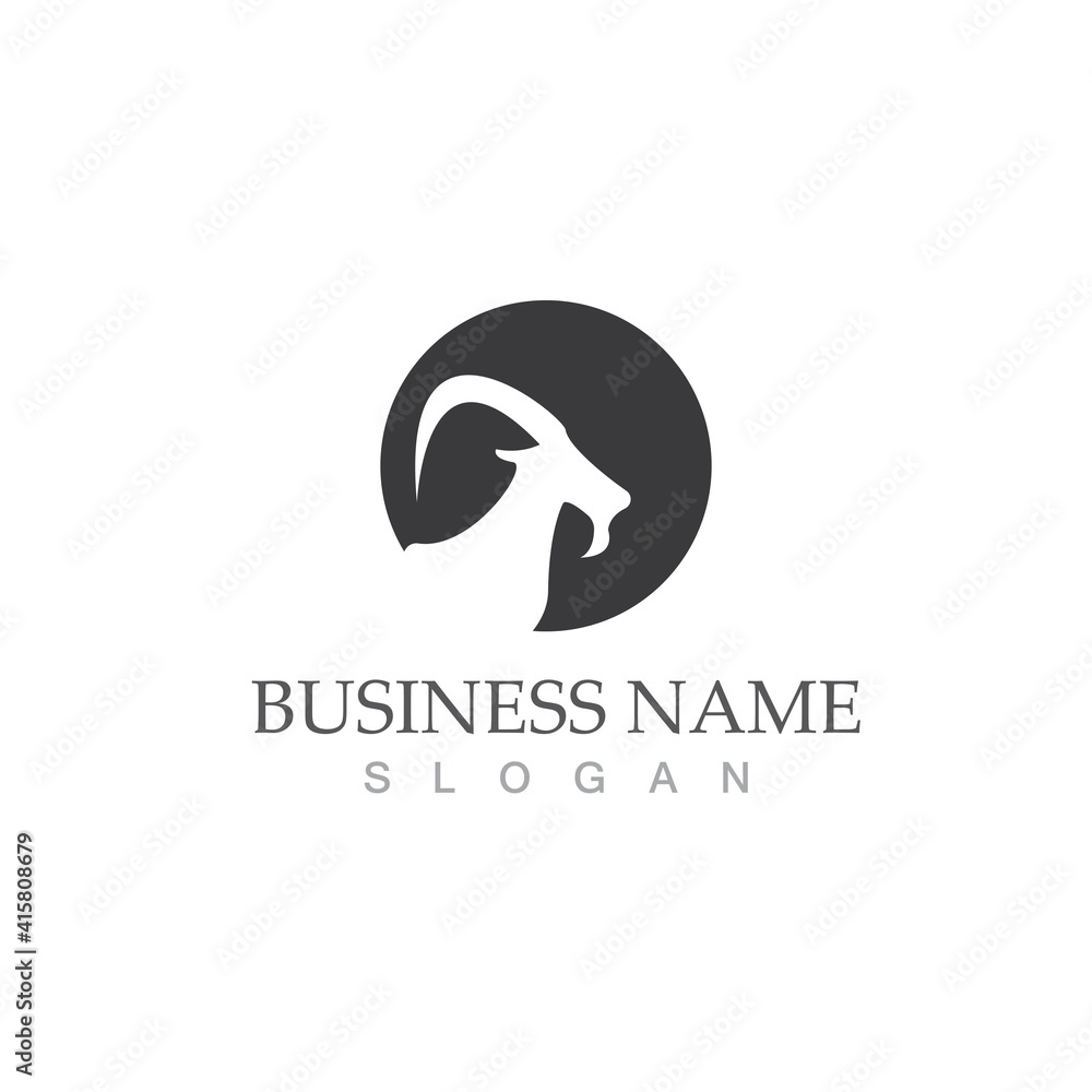 Goat Logo Template vector icon Goat Logo Template vector icon