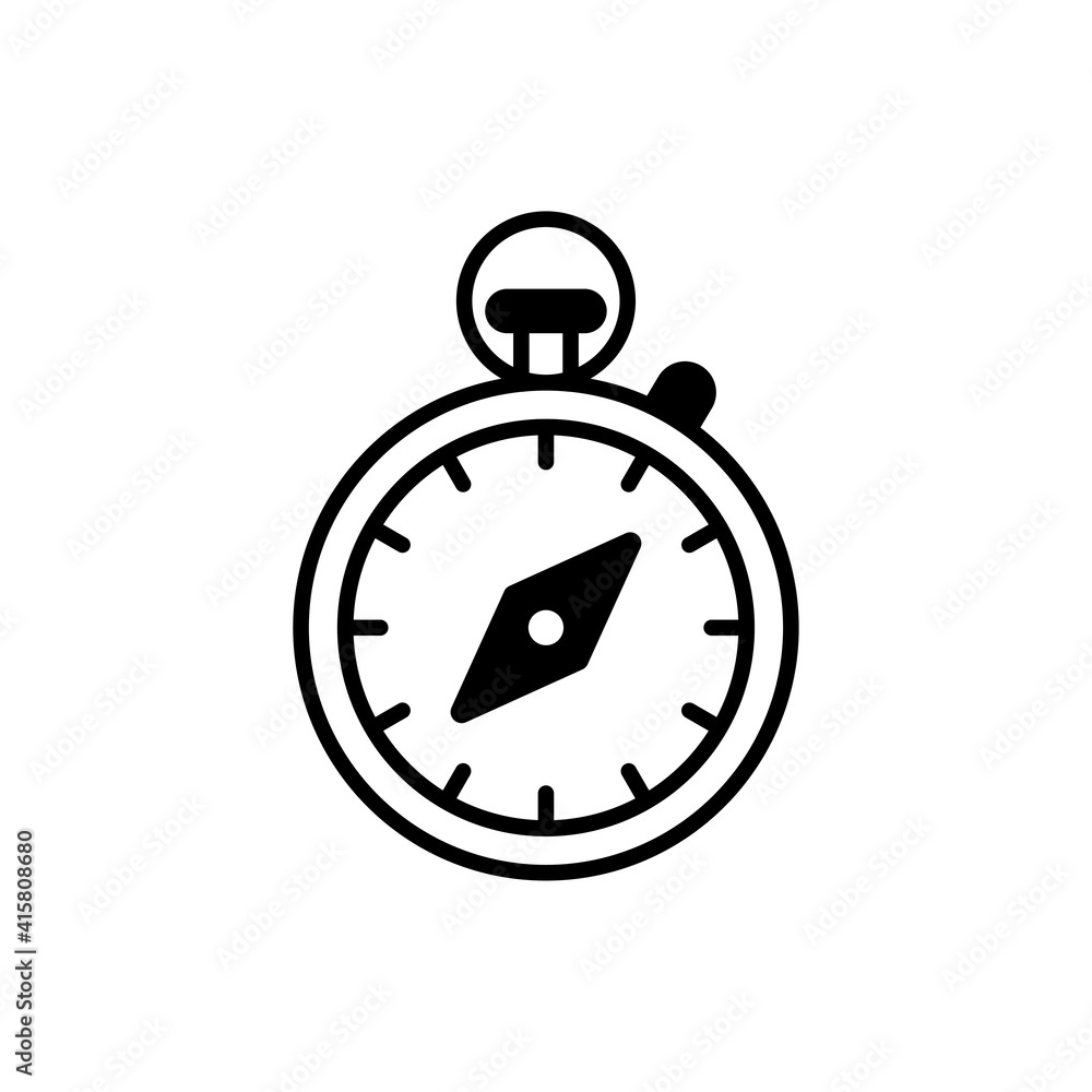 Compass vector icon style illustration. EPS 10 file Compass vector icon style illustration. EPS 10 file