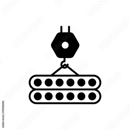 Slab vector icon style illustration. EPS 10 file