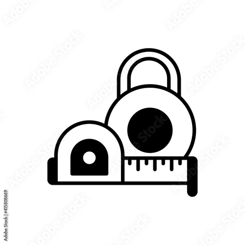 Measure Tools vector icon style illustration. EPS 10 file