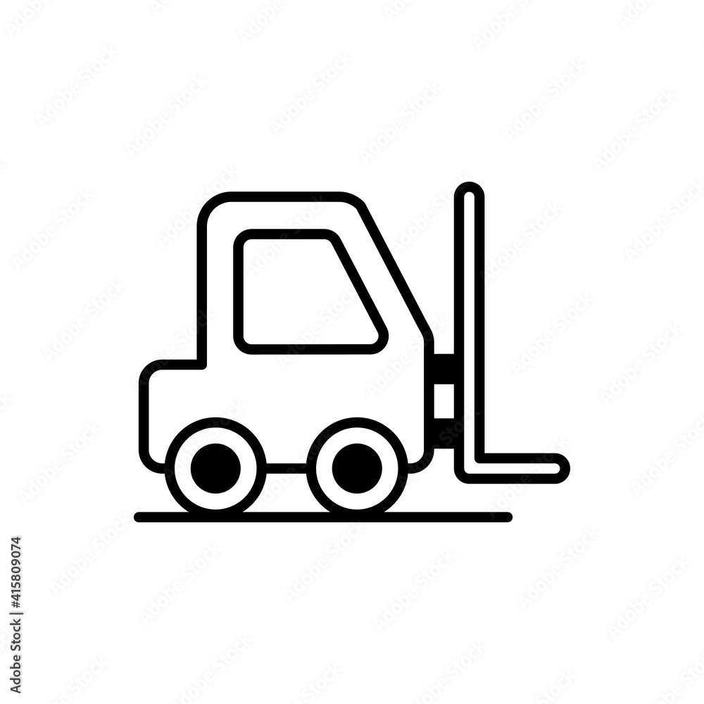 Lifter vector icon style illustration. EPS 10 file