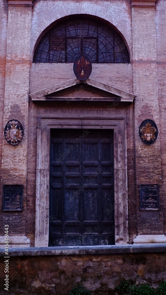 Door of old church Chiesa del Purgatorio in town Monopoli, Puglia , Italy. Door of old church Chiesa del Purgatorio in town Monopoli, Puglia , Italy.