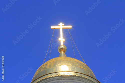  The Golden cross on the dome