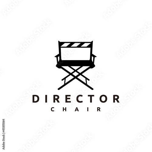 Director Movie Chair Vector Illustration Isolated on White Background