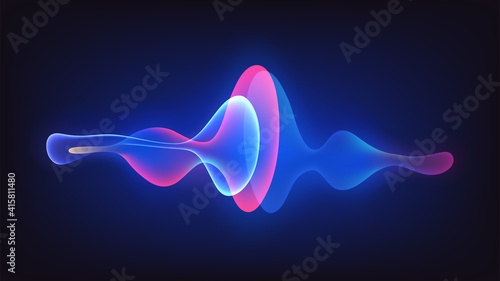 Speaking sound wave illustration vector