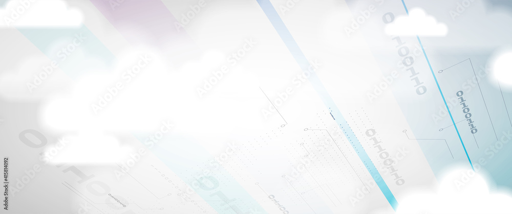 Modern cloud computer technology. Integrated digital web concept background. Data exchange Modern cloud computer technology. Integrated digital web concept background. Data exchange