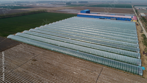 Vegetable greenhouses in rural areas, North China