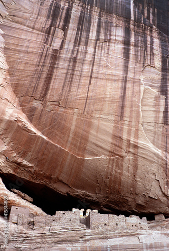 Canyon de Chelly National Monument Park Arizona USA. Chinle. Navajo indians. Ancient rock dwellings.