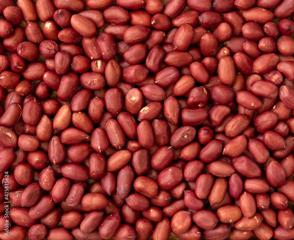 Top view of peeled peanuts as background, texture. Top view of peeled peanuts as background, texture.