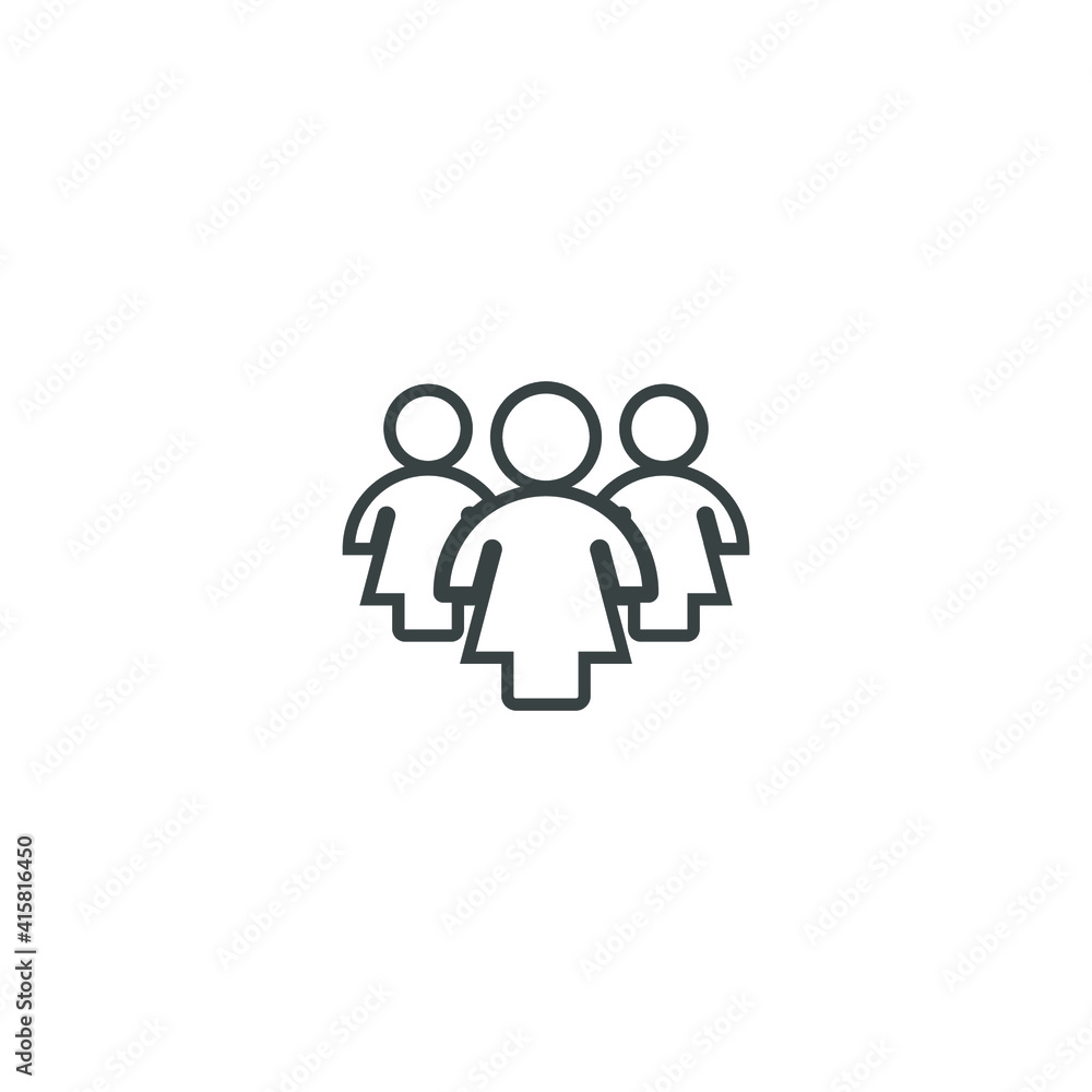 three people icons groub ,team people line icon vector EPS download three people icons groub ,team people line icon vector EPS download