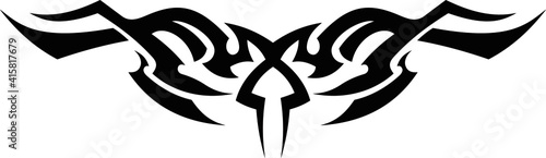 Vector symbol, ornament, tattoo. beautiful vector illustration. Drawings on the body, ancient symbols.