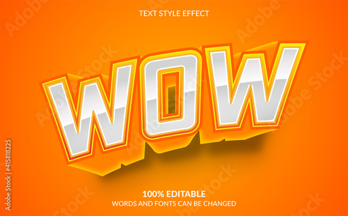Editable Text Effect, Wow Text Style	