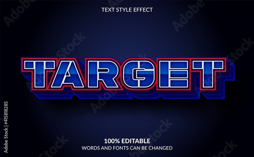 Editable Text Effect, Target Text Style 