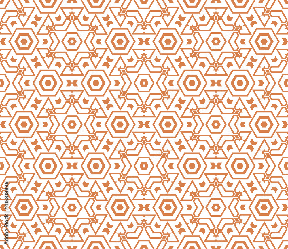 Abstract fantasy thin line hexagon, triangle geometric seamless pattern. Creative mosaic, tile background. Abstract fantasy thin line hexagon, triangle geometric seamless pattern. Creative mosaic, tile background.