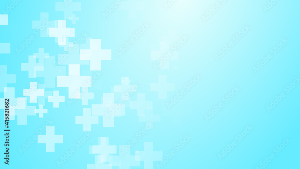 Medical white blue cross pattern background. Medical white blue cross pattern background.