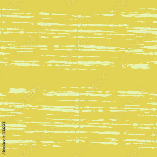 Striped Seamless Pattern Vector. Grunge Texture. Yellow Hippie Prints. Abstract Pattern Print. Gold Tie Dye Tile. Watercolor Bohemian Tile. Bleach Dye.