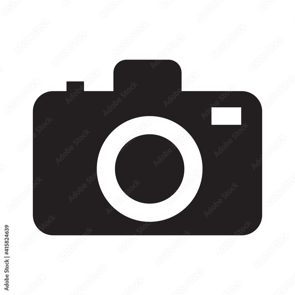 camera icon on white background. vector. camera icon on white background. vector.