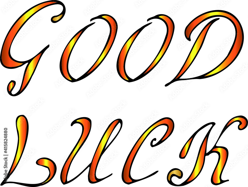St. Patrick day. Label Good Luck St. Patrick day. Label Good Luck