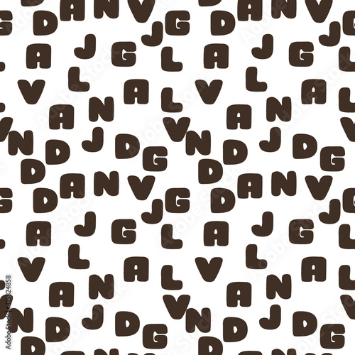 Alphabet letters seamless pattern.Can be used for posters school projects textile scrap booking.