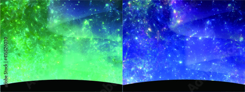 A beautiful and fantastic sky like a fantasy